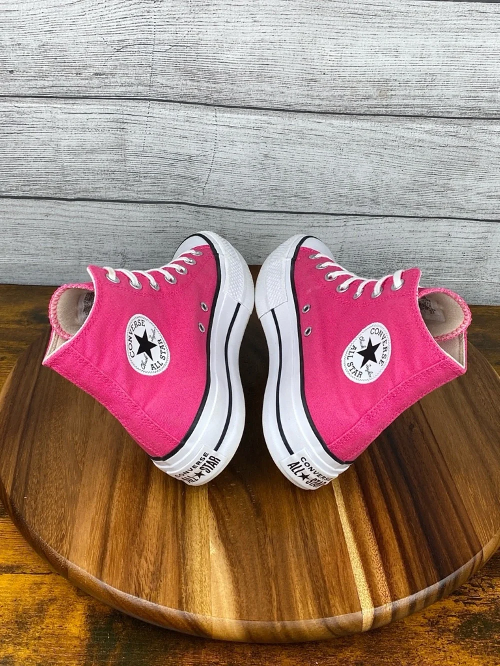 Converse Chuck Taylor All Star Lift Platform High Astral Pink A05663F Womens 7.5